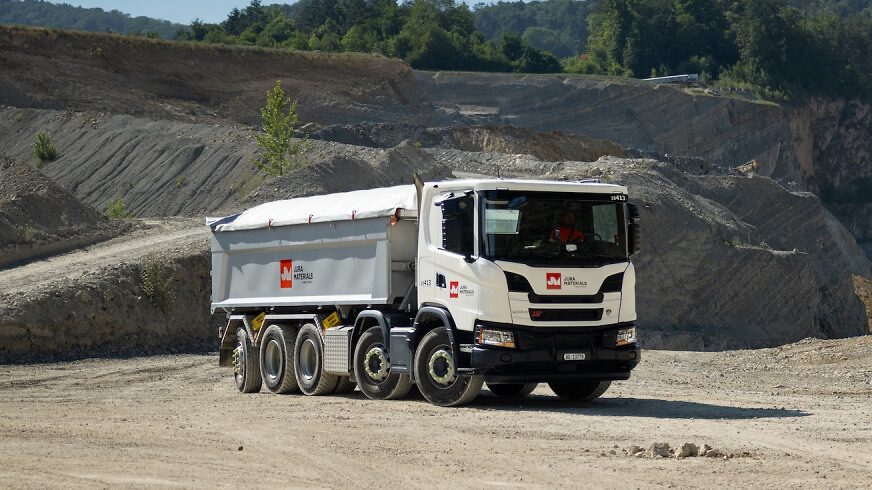 JURA Materials Kies und Beton AG Mittelland Transport &ndash; Kipper X1A0030